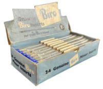 BIRO - ORIGINAL MID CENTURY SHOP DISPLAY / NEW OLD STOCK BOX OF PENS