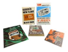 TOBACCIANA - OGDEN'S - SELECTION OF FIVE ADVERTISING SHOWCARDS