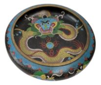 LARGE 19TH CENTURY CHINESE CLOISONNE BRUSH WASHER/ BOWL
