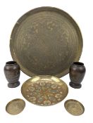 COLLECTION OF SIX INDO PERSIAN BRONZE BRASS PIECES 印度波斯·铜器一组六件