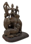 19TH CENTURY SOUTHEAST ASIAN BURMESE WOOD CARVING 缅甸木刻