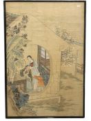 20TH CENTURY CHINESE INK & COLOUR PAINTING 《二十四孝》- 乳姑不怠