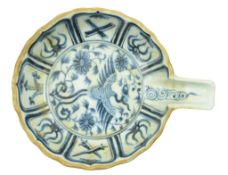 YUAN OR LATER BLUE AND WHITE 