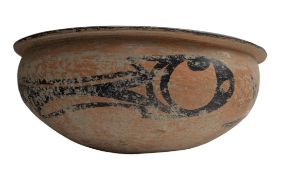 CHINESE MAJIAYAO TYPE PAINTED POTTERY BOWL / BASIN 马家窑陶盆