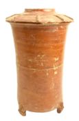 HAN DYNASTY AMBER GLAZED POTTERY GRANARY JAR 汉陶粮罐