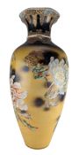 EXTRA LARGE LATE 19TH CENTURY JAPANESE MEIJI PERIOD SATSUMA POTTERY VASE