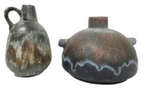 RUSCHA KERAMIK - MODEL 320/14 & 348 - A PAIR OF 1960S WEST GERMAN VASE