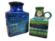 WEST GERMAN POTTERY MAKER - 1960S TEXTURED VASES