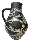 JASBA KERAMIK - MODEL 266/25 - 1960S WEST GERMAN POTTERY VASE