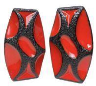 ROTH KERAMIK - MODEL 311 - PAIR OF 1960S WEST GERMAN VASES
