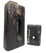 Ü Keramik - PAIR OF 1960S FAT LAVA VASES