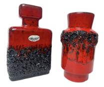 JOPEKO KERAMIK - PAIR OF 1960S WEST GERMAN VASES