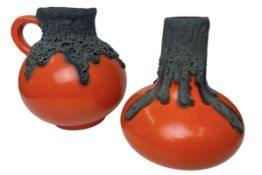 ROTH KERAMIK - MODEL 111 & 102- 1970S WEST GERMAN VASES