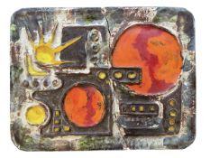 RUSCHA KERAMIC - 1950S WEST GERMAN PLAQUE