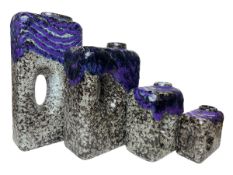 MAREI KERAMIK - CHIMNEY MODELS - FOUR GRADUATING VASES