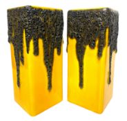 FÖHR KERAMIK - MODEL 341 - PAIR OF WEST GERMAN VASES