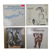 THE ROLLING STONES - SELECTION OF 4 UNOFFICIAL RELEASES - COLOURED VINYL