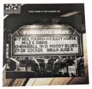 NEIL YOUNG & CRAZY HORSES AT THE FILLMORE 1970 - VINYL RECORD