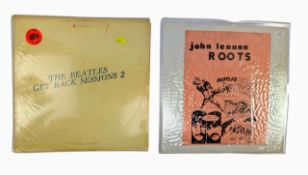 THE BEATLES & RELATED - 2 VINYL RECORD UNOFFICIAL RELEASES