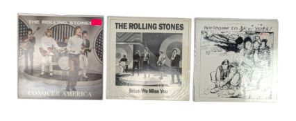 THE ROLLING STONES - 3 UNOFFICIAL RELEASES - COLOURED VINYL