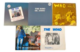 THE WHO - COLLECTION OF 5 UNOFFICIAL RELEASES