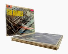 THE BEATLES - SELECTION OF 6 VINYL RECORD ALBUMS