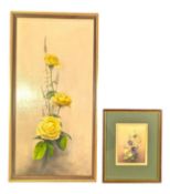 CLEM SPENCER - OIL ON BOARD PAINTING & A PRINT