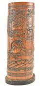 19TH CENTURY JAPANESE BAMBOO BRUSH POT