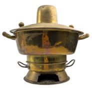 MID CENTURY TIBETAN BRASS SAMOVAR / HOT POT