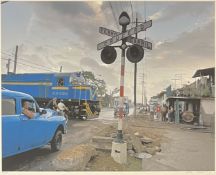 PETER LAVERY (B. 1948) - CUBAN SERIES, STREET IN CUBA - LIM. ED. SIGNED PHOTOGRAPHIC PRINT