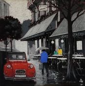 TONY ROME (SCOTTISH) - A WALK IN PARIS II - PASTEL ON PAPER