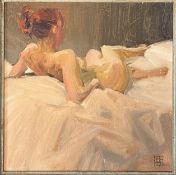 DAVID COBLEY (B. 1954) - UNTITLED NUDE, 1997 - OIL ON CANVAS
