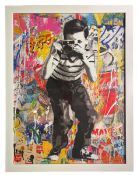 MR BRAINWASH (B. 1966) - SMILE - SIGNED OFFSET LITHOGRAPH