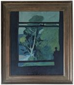 DAVID SCOTT (20TH CENTURY) - UNTITLED WINDOW SCENE