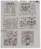 ALAN DAVIE (1920-2014) - UNTITLED PEN ON PAPER SKETCH PAINTING
