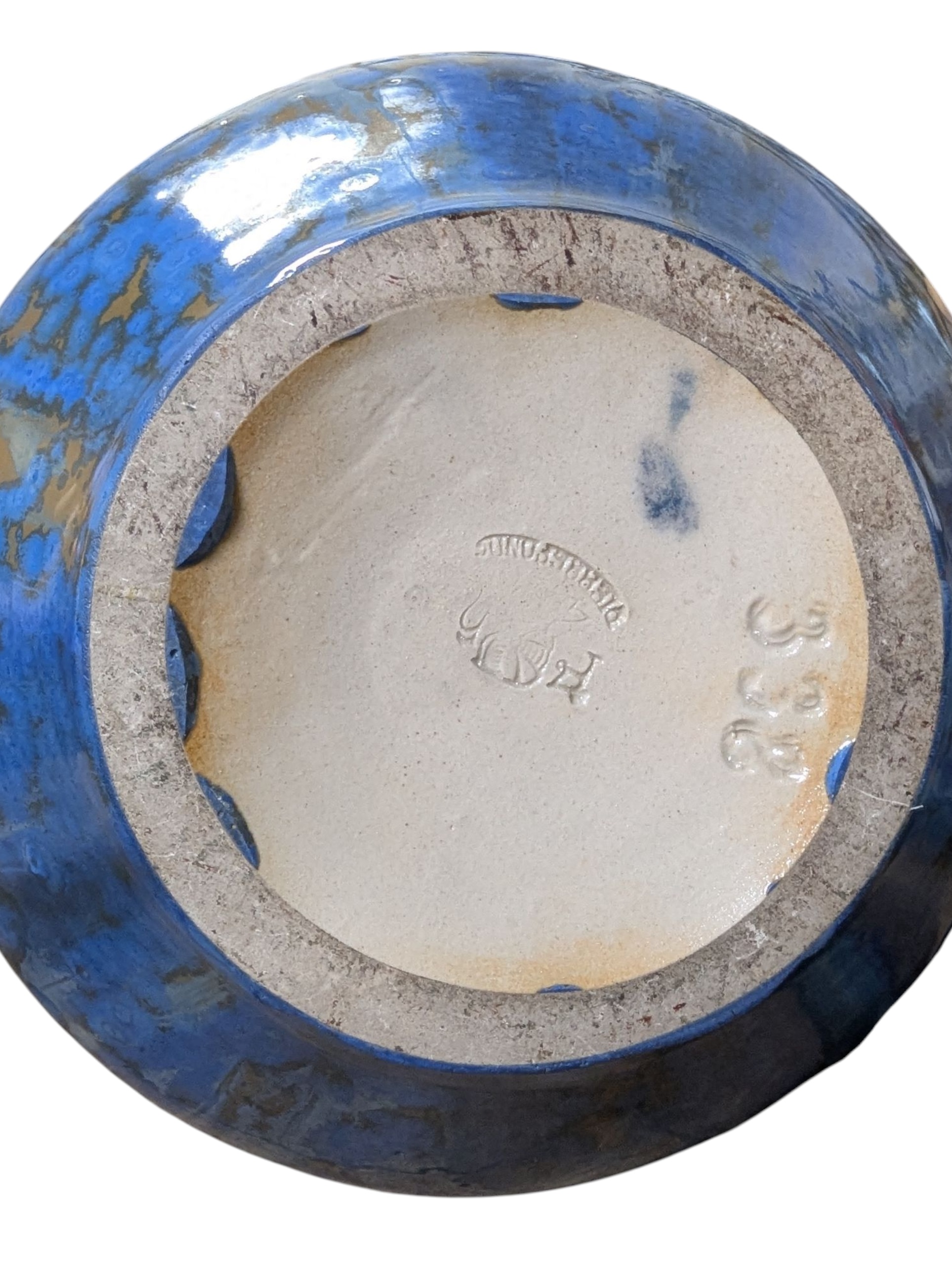 PIERREFONDS, FRANCE - TWO MOTTLED CRYSTALLINE GLAZE HANDLED JUGS - Image 5 of 5