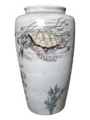 COBRIDGE STONEWARE POTTERY - 2001 HOMAGE TO MARTIN BROTHERS GROTEQUE VASE