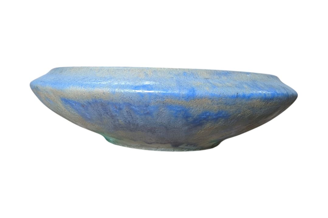 PIERREFONDS, FRANCE - EARLY 20TH CENTURY MOTTLED CRYSTALLINE GLAZED BOWL - Image 3 of 5