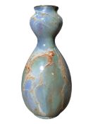 A. J. WILKINSON ORIFLAMME DESIGNED BY JOHN BUTLER - DOUBLE GOURD LUSTRE MARBLE VASE
