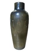 COBRIDGE STONEWARE POTTERY - 2001 TRIAL RUSKIN STYLE GREEN VASE