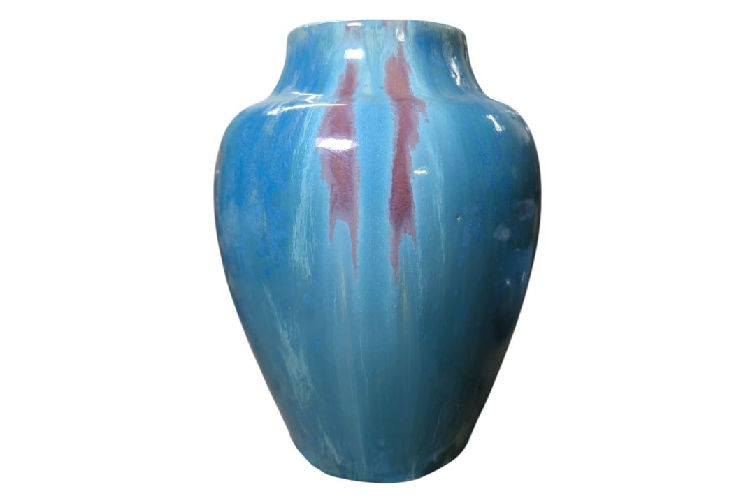 PIERREFONDS, FRANCE - TWO MOTTLED CRYSTALLINE GLAZE VASES - Image 3 of 6