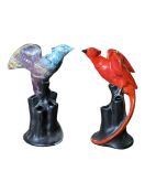 A. J. WILKINSON'S ORIFLAMME DESIGNED BY JOHN BUTLER - TWO CERAMIC PHOENIXES