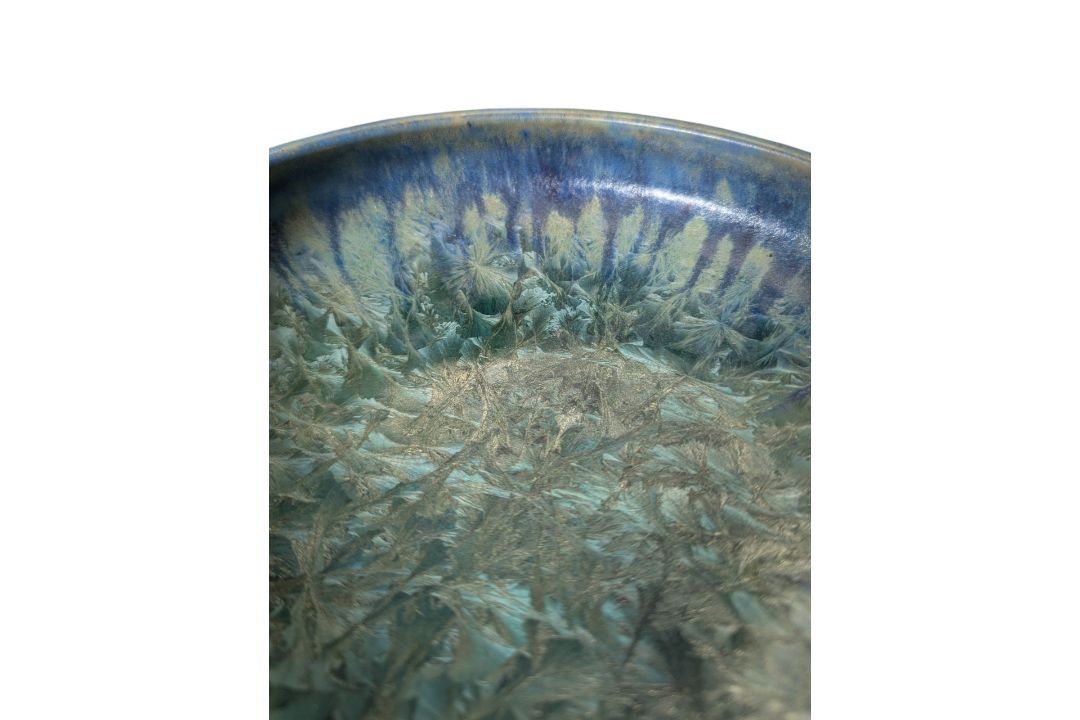 PIERREFONDS, FRANCE - EARLY 20TH CENTURY MOTTLED CRYSTALLINE GLAZED BOWL - Image 5 of 5