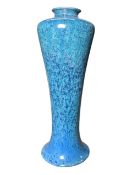COBRIDGE STONEWARE POTTERY, C. 2001 ROBIN'S EGG STYLE GLAZE VASE
