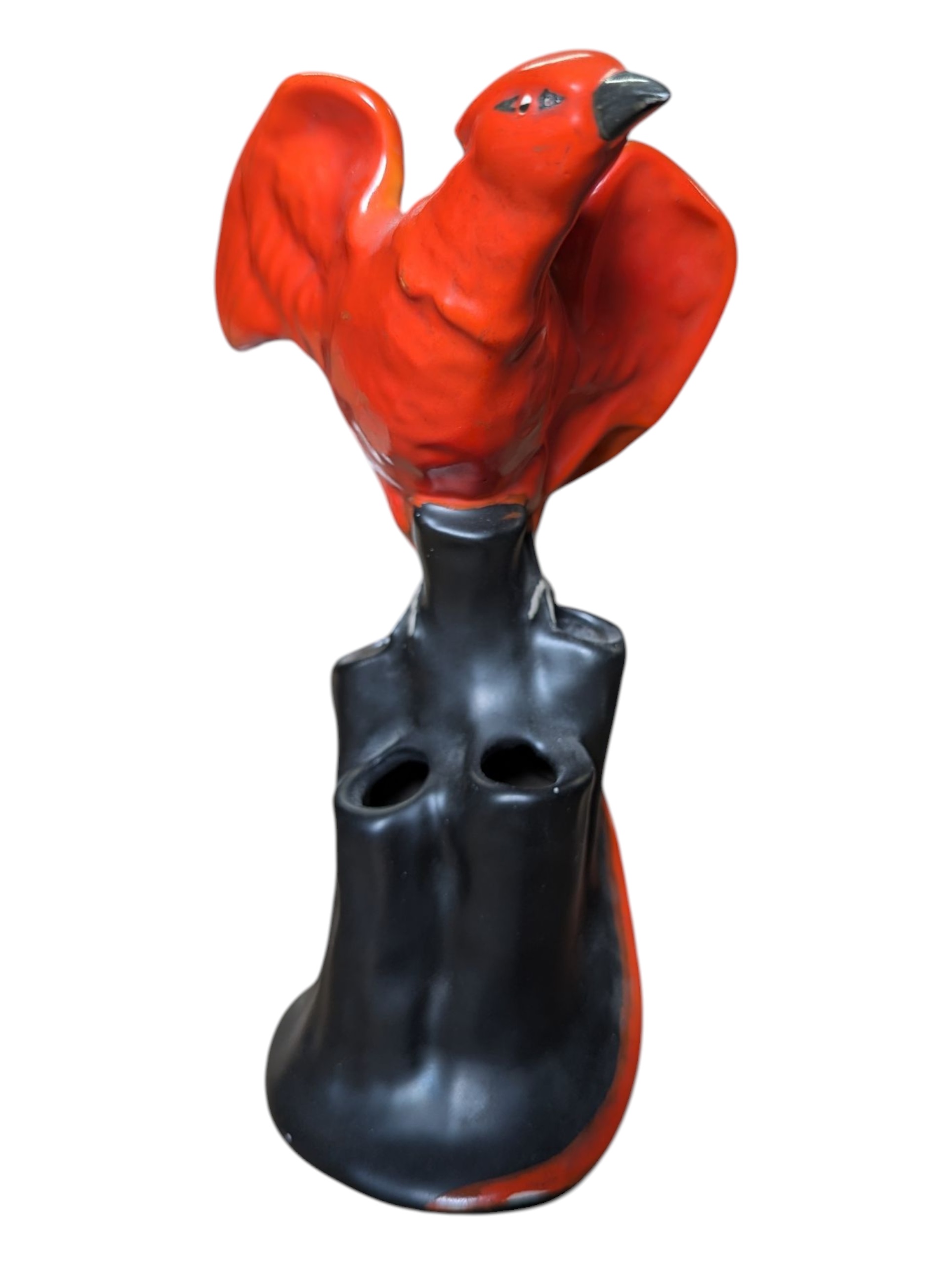 A. J. WILKINSON'S ORIFLAMME DESIGNED BY JOHN BUTLER - TWO CERAMIC PHOENIXES - Image 3 of 5