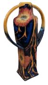 BLACK RYDEN (MOORCROFT) - ICARUS PATTERN BY KERRY GODWIN POTTERY VASE