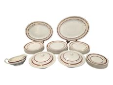 MADDOCK & SONS - LARGE VINTAGE 20TH CENTURY CERAMIC DINNER SERVICE