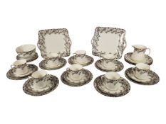 FENTON CHINA - VALENCIA PATTERN - VINTAGE 20TH CENTURY TEA SERVICE