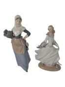 LLADRO / NAO - TWO VINTAGE SPANISH PORCELAIN FIGURES