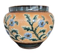 ROYAL DOULTON - LATE 19TH CENTURY LAMBETH STONEWARE PLANTER